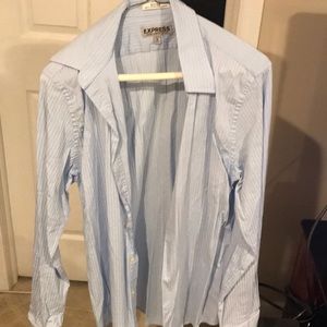 express fitted stretch button down